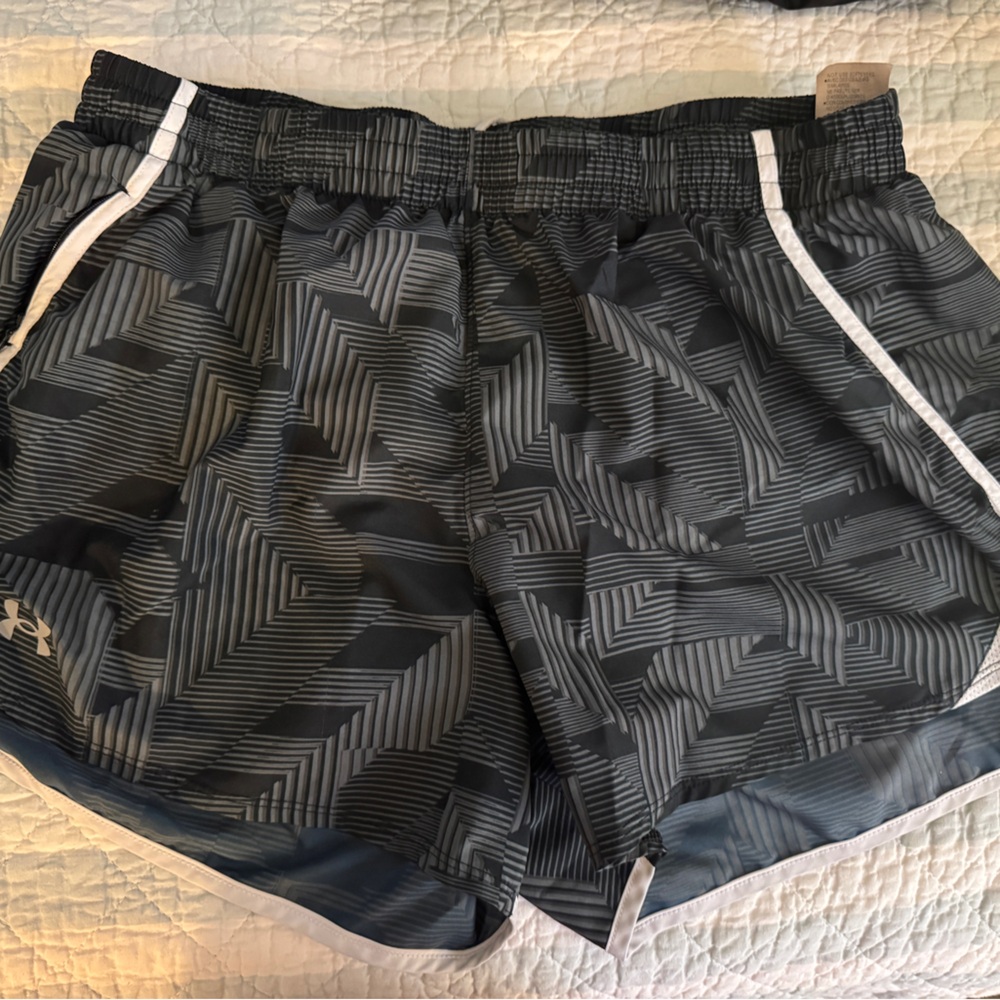 Under Armour Black and Gray Athletic Shorts